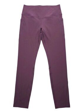 Halara High Waisted 7/8 Leggings Plum Purple Side Pocket Yoga Pants Women's M